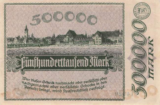 Zoppot 500000 Mark 1923